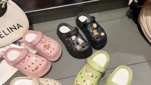 WomenS Summer Trendy Outdoor Soft-Soled Beach Sandals Large Size Closed-Toe Mules