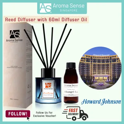 (100+ Selections) Shangri-La Hotel/ Hilton Hotel/ Marriott Hotel/ Lavender/ Lemongrass/ Jasmine/ Rose/ Eucalyptus/ English Pear Freesia scent Premium Home Fragrance Aromatherapy Reed Diffuser (50ml) / Reed Refill (60ml) Essential Oil Scents [Re.D]