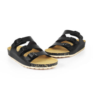 EVERFLOW - Sandal Slide Wanita Kasual Kulit Sintetis Gaya Korea - VEV19