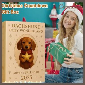 [Carmelun] ดัชชุนด์2025ปฏิทินการถือกำเนิดในดินแดนมหัศจรรย์ที่อบอุ่น24วันของเครื่องประดับรื่นเริงกับอุปกรณ์เสริมที่มีธีมอบอุ่น