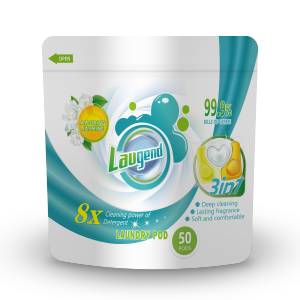【3-in-1 50 PCS】Laugend 3 in 1 Laundry Pod Refill bag Sabun dobi wangi Excellent cleaning 99.9% sterilization Scent beads Antibacterial Softener Laundry detergent capsule Sabun basuh baju viral Pencuci dobi Sabun cuci pakaian top eco Halal