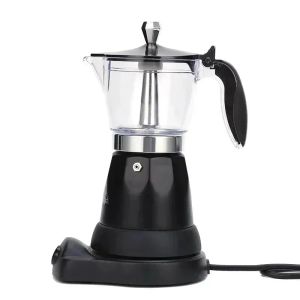 220V 480W 300ml Aluminum Electric Mocha Pot Italian Coffee Maker Household Fast And Convenient Electric Coffee Pot