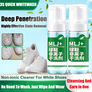 Non-ionic Shoe Cleaner White Shoe Cleaner Decontamination Shoe Cleaner White Shoe Cleaner Foam Cleaner Mousse Easy To Wipe Without Hurting Shoes Shoe Care Products Shoe Whitening Cleaner