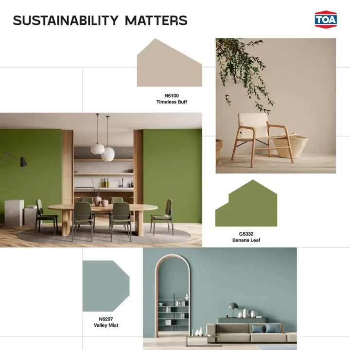 (ขนาด 1 Quart) TOA สีน้ำอะคริลิค100% โฟร์ซีซันส์ ชนิดด้าน ภายนอก #N6297 ...