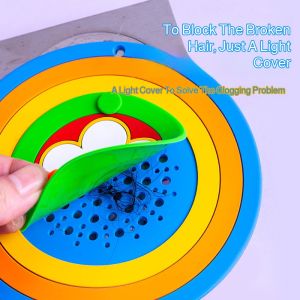 Seat Cushion Filter Residual Hair Insect Repellent Floor Drain Cover Carrying Handle Snug Fit