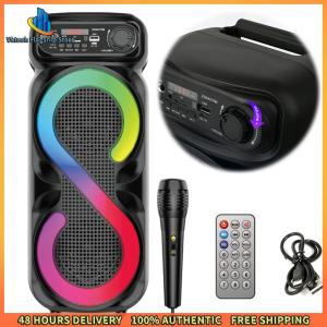 Vktech Bluetooth Outdoor Speaker Compact Portable Audio Device for Karaoke and Camping with Long Playtime