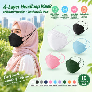 🥳 Head-worn design (KF94/KN95 style) masks 🥳 4-layer construction / crisscross strap configuration / disposable masks / provides protection against dust particles and UV rays 头戴式设计KF94/KN95款式口罩