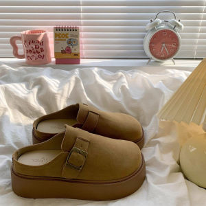 [Free Shipping] WomenS Thick-Soled Slip-On Slippers For Lazy People 2026 Autumn New Style Height-Increasing Casual Perfect For Wearing With Dresses