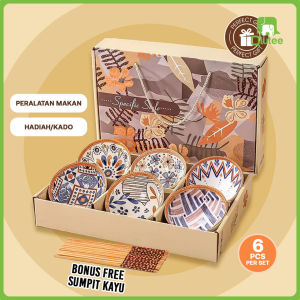 Mangkuk keramik keramik berkualitas tinggi Motif H /Mangkuk keramik Jepang/Eropa style Hampers mangkuk