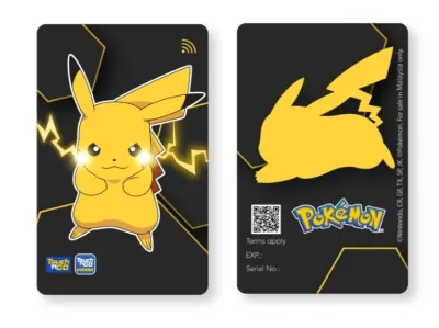 Touch n Go Pokémon Special Edition LED Card (Pikachu) Limited Edition !!! Tng Pokemon card Pikachu / Charizard / Lucario / Mimikyu !