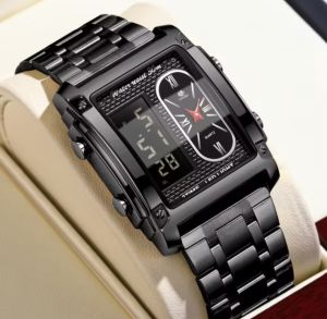 Xingfu JL33 Jam Tangan Digital Pria Sport Anti Air Bahan Stainless Steel Jam Tangan Laki LED Multifungsi Import Model Terbaru 2025 Tren Kekinian Jam Tangan Pria Kerja Jam Tangan Laki Casual Simpel Elegan Jam Tangan Pria Murah Jam Tangan Cowok Viral