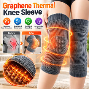 Graphene Thermal Knee Sleeves Lightweight Knee Warmer Compression Support Knee Pads For Air Conditioned Rooms Daily Wear