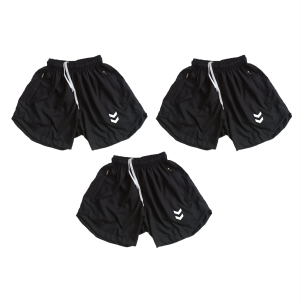 PROMO paket 3 in 1 CELANA PENDEK OLAHRAGA PRIA WANITA PARASUT RUNNING JOGING LARI BADMINTON SEPEDA WORKOUT GYM FITNES FUTSAL SPORT