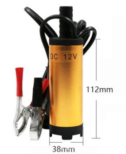 【Ready Stock】12V DC Electric Submersible Pump Electric Water Pump For Pumping Diesel Oil Water Aluminum Alloy Shell 12L/min Fuel Transfer Pump