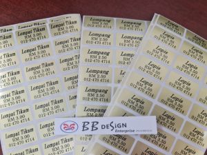 STICKER(WATERPROOF) : SAME DAY DELIVERY STICKER NAMA KALIS AIR LABEL STICKER WATERPROOF