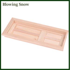 Blowing 1 12 Dollhouse Miniature 4 Panel Interior Wooden Door DIY Model Accessories Toys