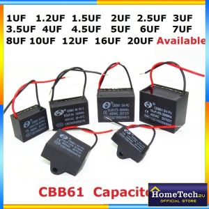 Fan Capasitor Motor Capacitor CBB61 1uf 1.2uf 1.5uf 1.6uf 1.8UF 2uf 2.5uf 2.7uf 3uf 3.5uf 4uf 4.5uf 5uf 6uf 8uf 10uf 12UF 14UF 16UF