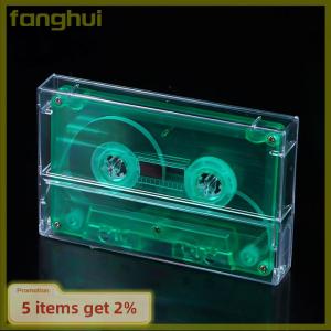 fanghui เทปคาสเซ็ท1ชิ้นกล่องใสบันทึกเสียงแม่เหล็กกล่องเปล่ากันฝุ่น