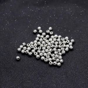 Kirilgu Crucifix Round Beads 5mm Unfinished 100pcs/set Catholic Christian Bead for DIY Handmade Religious Jewelry Necklace Z5Q1T