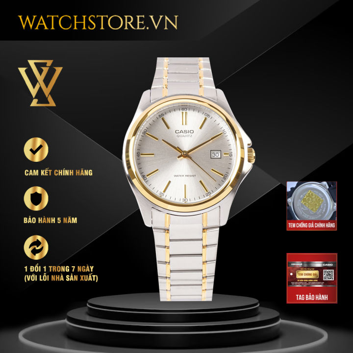 Đồng Hồ Quartz Nam Casio Chính Hãng WATCHSTORE MTP-1183G-7ADF Thiết Kế Mặt Kính Khoáng 38.5mm, Dây Kim Loại Và Vỏ Thép Không Gỉ