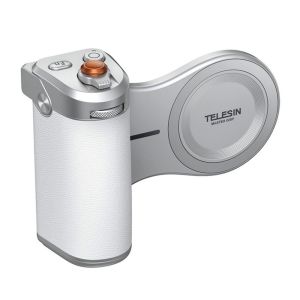 TELESIN P5-MP-003 3200mAh Magnetic Pro Shot Imaging Phone Camera Master Grip Wireless Charging Powerbank Bluetooth Zoom Remote for Mobile Smartphone
