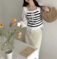 AJWShop [ZY XAC] Blouse Wanita Kekinian Korean Style Rajut Lengan Panjang Import Premium | Atasan Blouse Rajut Wanita Korea Import | Blouse Atasan Rajut Wanita Lengan Panjang Import Premium Rajut | Baju Rajut Lengan Panjang Korean Style | Atasan Wanita. 