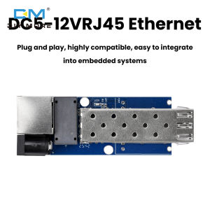 Diymore DC 5-12V RJ45 Ethernet SFP Gigabit Fiber Optic Media Converter Board 1 Fiber Port to 1 RJ45 Port 1.25G Single Mode / Dual Fiber Optical Transceiver Module
