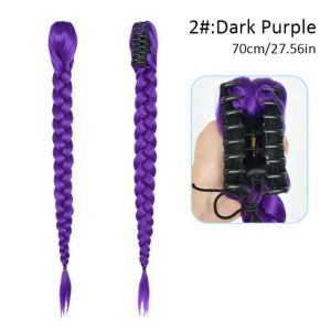 LINSBAYWU With Clips Kpop Demon Hunters Wig DlY Hairstyles Synthetic Braided Rumi Cosplay Wig Fashion Anime Style Rumi Costume Hairstyle Gift