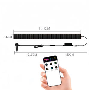 【In Stock – Local Philippines】2025 Smart APP-Controlled LED Display Sticker for Cars/Trucks – Flexible Screen Custom Image/Text 22+ Devil’s Eye Animations