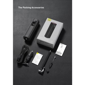 Baseus Mini Car Air Compressor Tire Inflator 12V 150PSI Portable Smart Digital Inflatable Pump Car Bicycle Motorcycle Boat Air Pump
