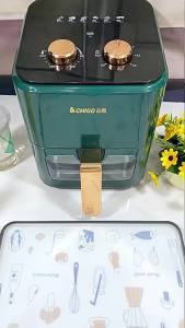 Chigo Dual Knob Air Fryer Household Multifunctional Large Capacity Electric Oven High Appearance Oil-Free Low-Fat French Fries Machine