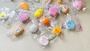 6/12/18/24pcsSqueeze Toys Stress Relief Toys Cute Simulation Toys Food Rebound Gifts Hanging Decorations For Stress Relief2026