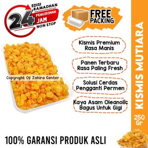 Kismis Asam Manis 250gr Kismis Arab Raisin Kuning Camilan Khas Arab Original Oleh-oleh Haji Umrah