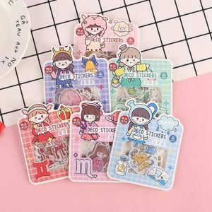 Set 40 miếng sticker cung hoàng đạo xinh xắn trang trí sổ tay Bộ 3 tấm cartoon sticker Zodiac đáng yêu