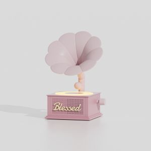 Vintage Vinyl Turntable Sound Phonograph Wireless Bluetooth Speaker Bedroom Living Room Ornaments White Noise Sleep Speakers