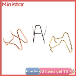 Ministar 1Pc Metal Arm Display Stand Easel For Mineral Home Decor Minerals Fossils Rocks Geode Display Stands Holder