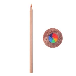 Polocat 5pcs Kawaii Rainbow Pencil 7 Colors Concentric Gradient Crayons Kids Gift Colored Pencils Art Painting Drawing stationery