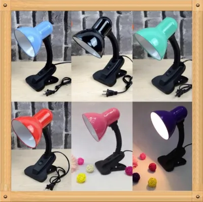 Lanfy# Portable Clip Desk Lamp Shade (No bulb) random color