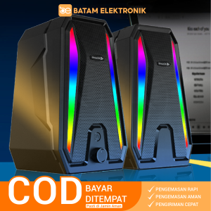 Speaker X10 Kisonli PC/ Gaming / Laptop Soundbar Super Bass Portable RGB Lighting Garansi 1 Thn - LM