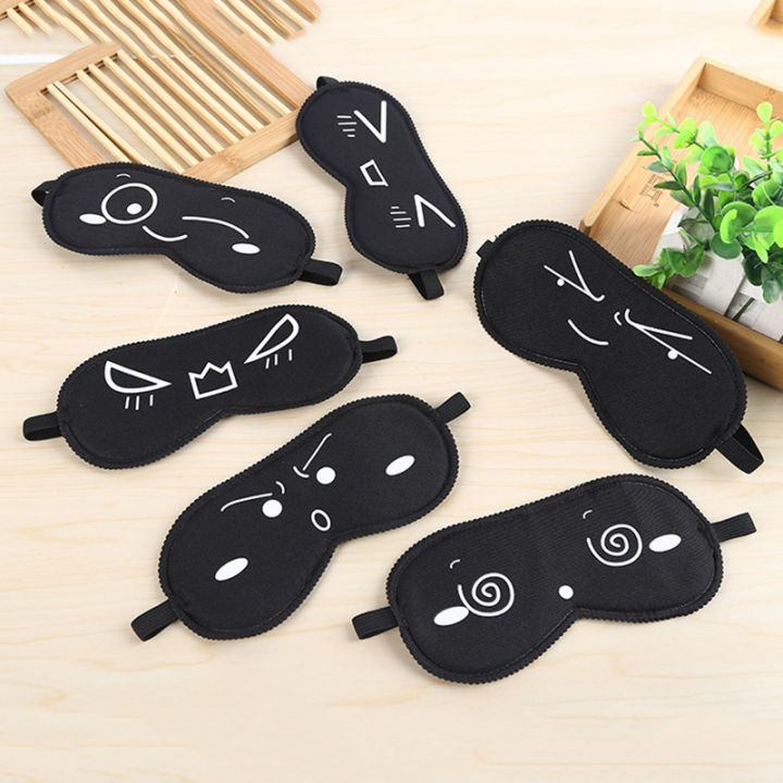 SWEET BABY sawu1pc Cartoon Sleep Eye Mask Cute Black Eye Cover