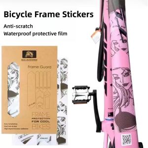 Anti-Scratch Bike Frame Protection Film 3D PVC Sticker for MTB Road Bike Waterproof UV Resistant Auto Grade Adhesive No Residue