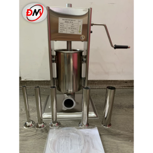 Máy Đùn Xúc Xích Quay Tay 3L - 5 Ống Đùn Chất Liệu Inox 304 - Nhồi Lạp Xưởng Tiện Lợi