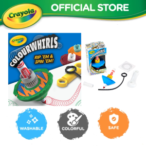 Crayola Colourwhirls - Spin Art Toy - 1 Recolour Disk & 1 Marker - Washable & Non Toxic - For Age 6+