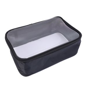 Portable TPU Cosmetic Bag - Waterproof Toiletry Bag - Portable Toiletry Bag - Travel Organizer Pouch - Transparent Makeup Brush Storage Case