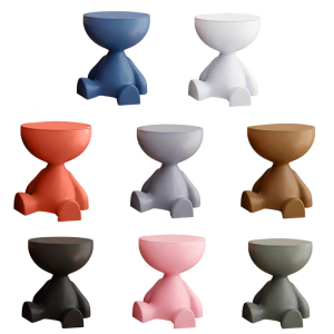 Contemporary Plastic Coffee Table Stylish Bedsides Storage Rack for Living Room With Unique Cartoon Styles Designs