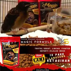 MAGIC FORMULA RED PAKAN LOLOHAN MURAI BATU TROTOL ANTI VIRUS PROBIOTIK HIGH PROTEIN BUBUR LOLOH