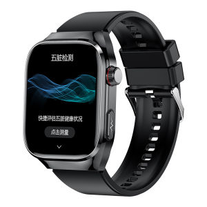 2025 New Fashion Health Smart Watch for Men - 2.04" HD AMOLED Touch Screen 650mAh Long Battery Bluetooth Calling Body Temperature Tracking Multiple Sports Modes Step/Calorie Counter Weather Forecast - Best Gift Smartwatch