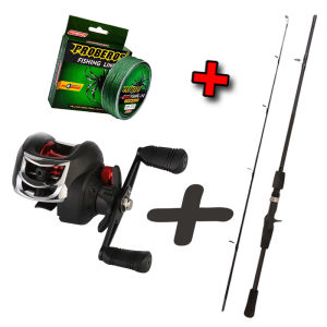 【ร้านไทย จัดส่งภายใน 24 ชั่วโมงใ】เบ็ดตกปลาครบชุด fishing rod set รอกพร้อมคัน คันเบ็ดรอกหยดน้ำ แรงดึง 10กก. 18+1BB โลหะผสม รอกหยดน้ำ เบ็ดตกปลา เบ็ดตกปลาคบชุด 1.65M 5.4ft/1.8M 5.9ft คันเบ็ด รอ