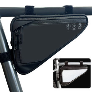 KKN Reflective Bike Frame Bag Water-Resistant Bike Triangle Bag Bicycle Tube Storage Pouch