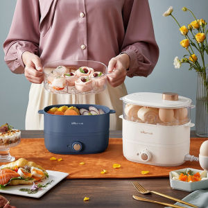 Bear Electric Steamer Multi-function Household Small Double-deck Steamer Breakfast Machine Automatic Power Off Egg Cooker